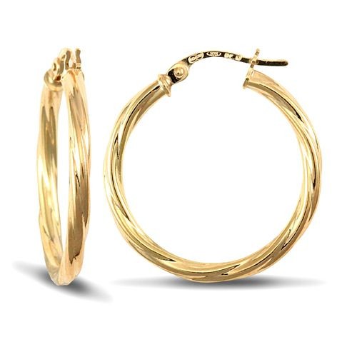 Creole earrings 9ct - earrings,