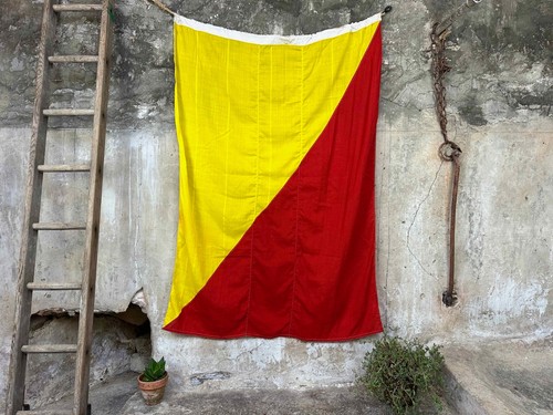 Vintage signal flag - flag, o