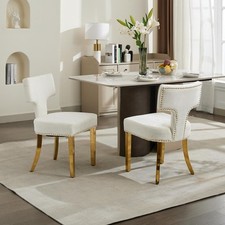 2 Set Chenille Fabric Dining