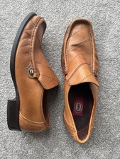 Base London Men's Tan Leather Slip On Loafers Size UK 10 Eur 44