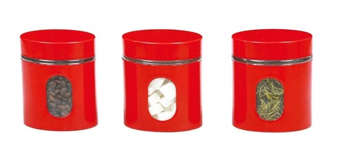 Piece glass storage jar - 3,