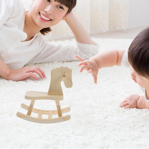 Wooden rocking horse model - wooden,