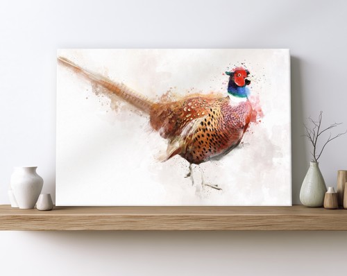 Pheasant wall art canvas - wall, print
