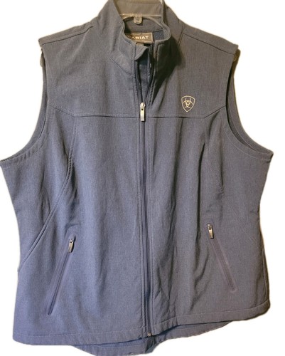 Ariat blue vest softshell xxl - blue,