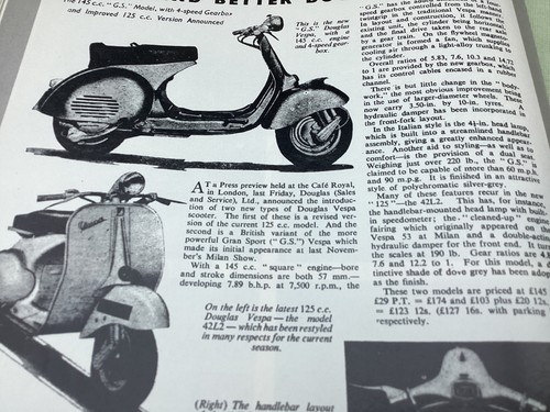 Vespa douglas 150cc 1955 - douglas, gs