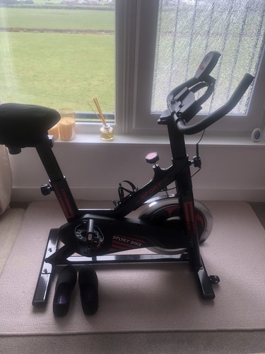 Spinning exercise bike - exercise, local