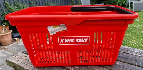 Kwik save red plastic shopping - kwik,