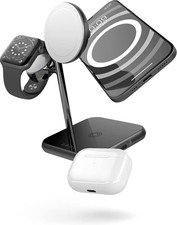 Zens 4-in-1 MagSafe + Watch Wireless Charger - 15W MagSafe for iPhone 12 & Up, A