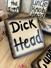 Funny wooden coasters hand - wooden,