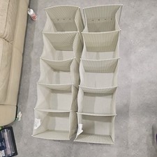 IKEA  5 Shelves Hanging Wardrobe Clothes  Storage Organiser x 2