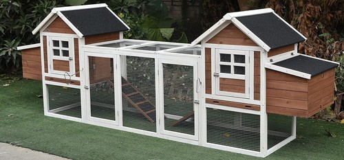 123 solid wood chicken coop - wood,