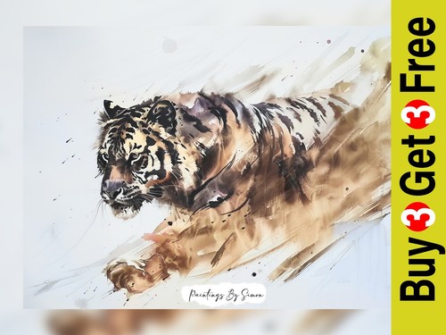 Dynamic tiger portrait - dynamic,