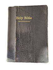 HOLY BIBLE Red Letter Edition, King James, Leather Bound - Vintage