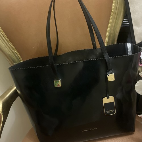 Ralph lauren black leather - black,