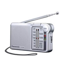 Panasonic RF-P150DEG-S Pocket FM/AM Radio with Digital Tuner Silver