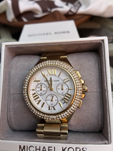 Michael kors mk586 gold watch - michael,