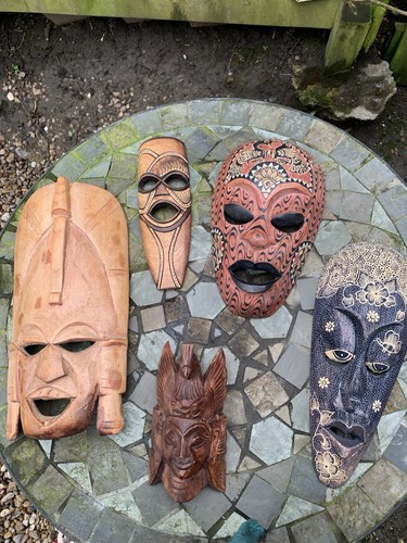 Vintage african tribal face - ,