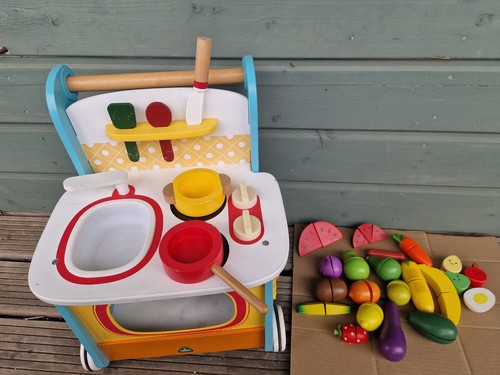 Wooden kids play - wooden, kitchen