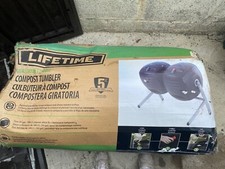 Lifetime Duel 189 Litre (50 Gallon) Dual Compost Tumbler HDPE Plus Powder Coated