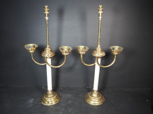 Vintage pair candelabra - pair,
