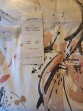 John Lewis Villa Nova W228 x D182cm Artesia Pair Blackout Eyelet Curtains, Blush