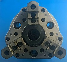 Bison 250mm 3 Jaw power Chuck Recess Mount c/w Hard Jaws PUXg 250