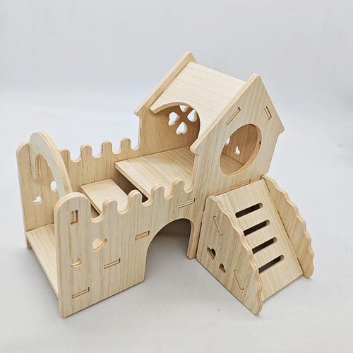 Wooden hamster hideout - hamster,