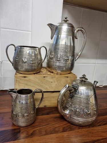 Victorian silver plated - silver, tea