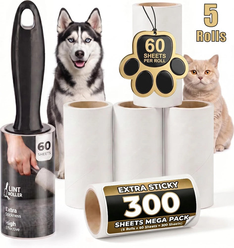 Lint roller refills rolls - 5, x