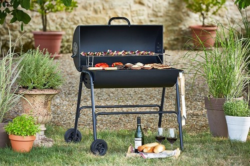 Home charcoal oil drum bbq - oil,