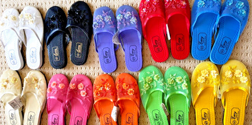 Chinese mesh slippers - chinese,