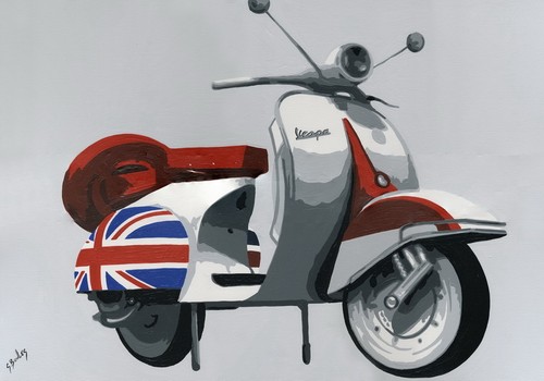 Vespa pop art - art, no.4