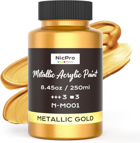 Nicpro acrylic paint metallic - nicpro,