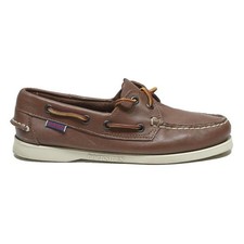 SEBAGO Docksides Womens Brown Leather Boat Shoes UK 4 Classic Deck Deckwear