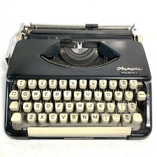 Olympia Splendid 66 Portable Typewriter Black In Case