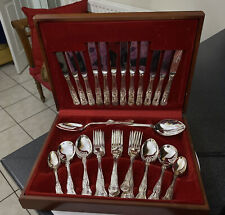 KINGS Royale NEWBRIDGE SIlver Plate Sheffield 44pc Canteen of Cutlery