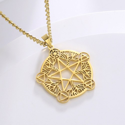 Wicca pentagram pendant - wicca,