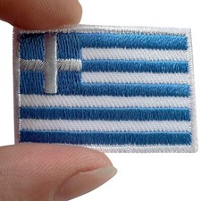 Mini greece flag patch iron - mini,