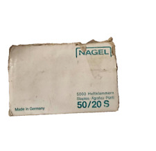 NAGEL 50/20S STAPLE PINS  (STEEL COATED) Box of  5000 PINS