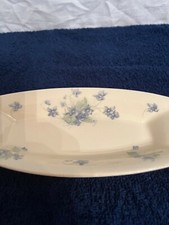Vintage Royal Staffordshire A.J.Wilkinson Honeyglaze blue floral Dish.