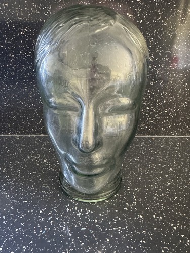 Vintage clear glass mannequin - clear,