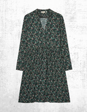 Women’s Fat Face Jersey Dress Long Sleeve Elsie Evergreen Black (Defect)