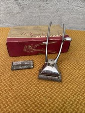 Vintage Burman Manual Hair Clippers with Guard & Box - Barber Display/ Film Prop