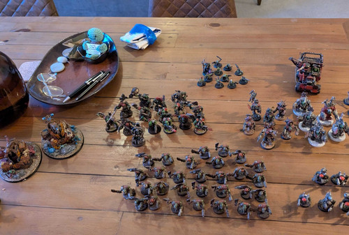 Warhammer 40k ork army - warhammer, painted