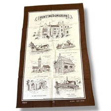 VTG Tea towel Huntingdonshire