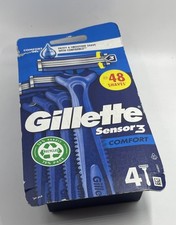 Gillette Sensor 3 Comfort Gel Disposable Shaving Razor Pack of 4 New RJ