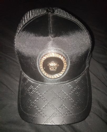 Versace black mesh back - versace, mesh-back