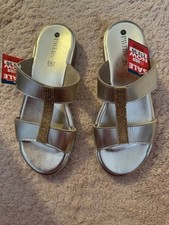 PAVERS GOLD SPARKLY SANDALS