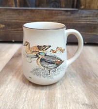 Vtg Stoneware Coffee Mug With