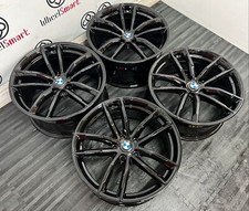 GENUINE BMW 18" G30 5 SERIES ALLOY WHEELS - 5X112 - GLOSS BLACK - 5 SERIES